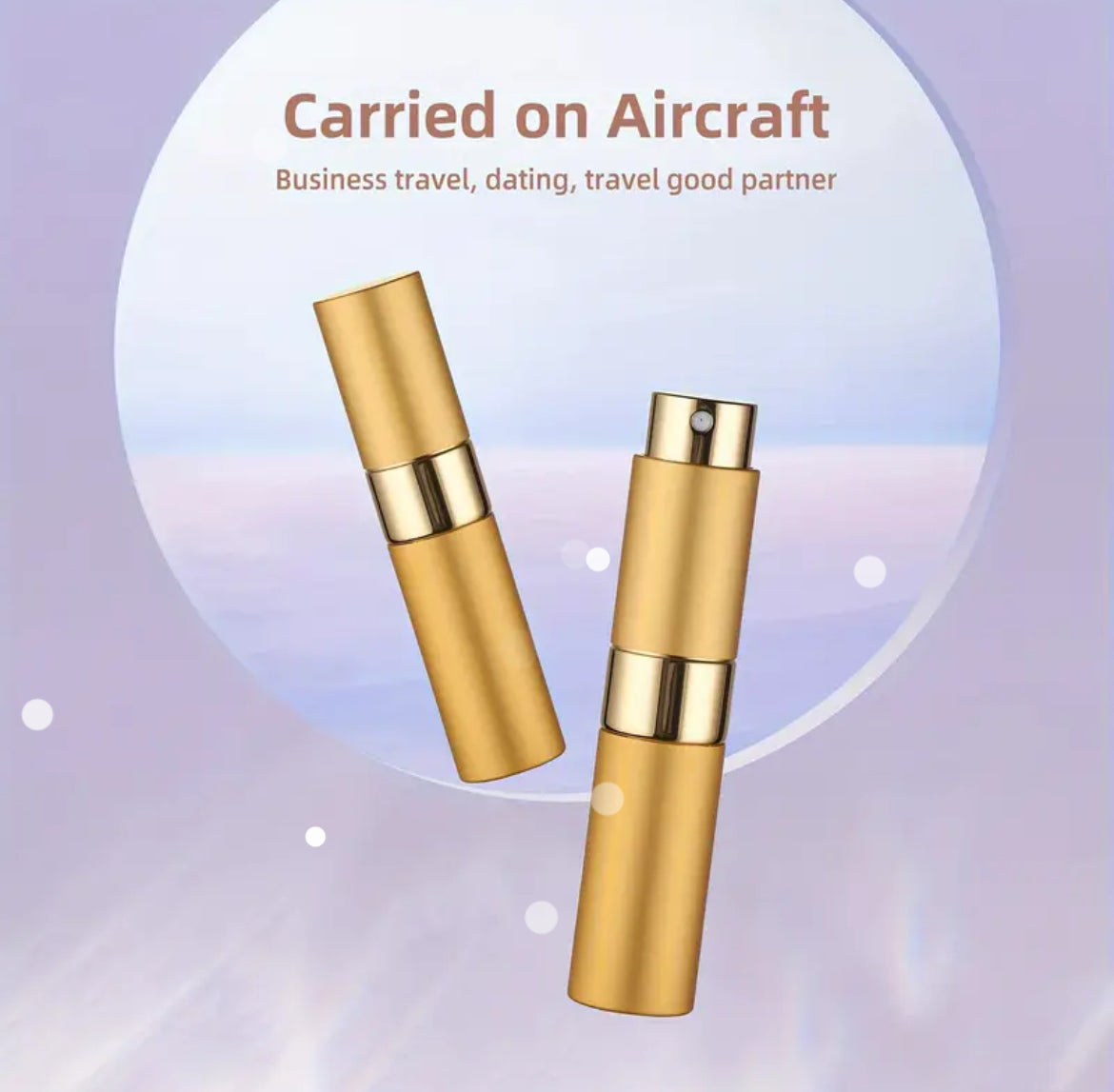 Perfume travel bottle set