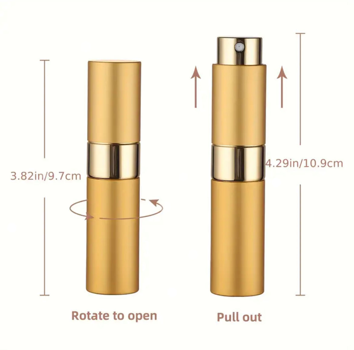Perfume travel bottle set